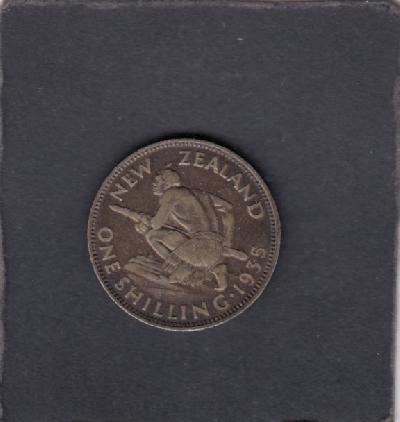 Beschrijving: 1 SHILLING MAORI